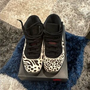 Jordan 11s animal print